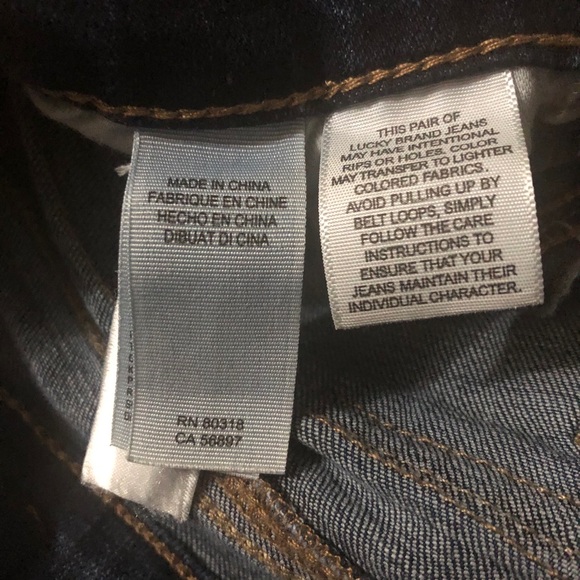 LUCKY BRAND SWEET MID RISE CROP JEANS size 4 - Picture 5 of 9